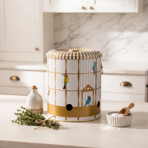Maria Roma Bird Cage Metal Vegetable Storage Bin, 9 L