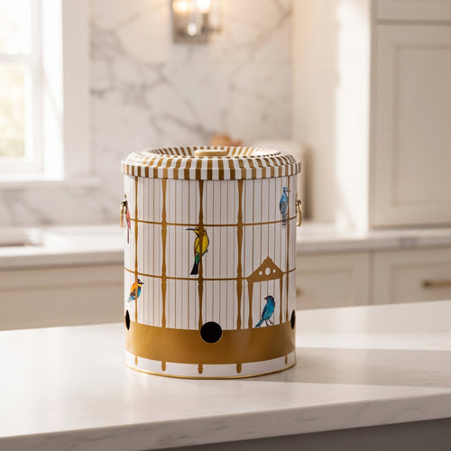 Maria Roma Bird Cage Metal Vegetable Storage Bin, 9 L