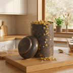 MARIA ROMA Terrazzo 7-Piece Kitchen Storage Set – Bread Box & Canisters