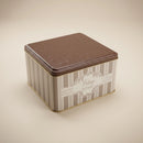 Maria Roma Elegance Square Metal Coffee Storage Tin, 3.7 L