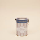 Maria Roma Elegance Round Metal Sugar Storage Tin with Clear Wire-Clasp Lid, 1.1 L