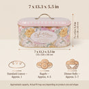 Maria Roma Decorative Metal Storage Tin, 5.5 L