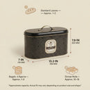 Maria Roma Trellis Bakery Metal Bread Box, 10.4 L