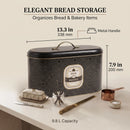 Maria Roma Trellis Bakery Metal Bread Box, 10.4 L