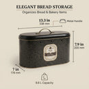 Maria Roma Trellis Bakery Metal Bread Box, 10.4 L