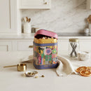 Maria Roma Sunflower Square Metal Sugar Storage Tin, 1.4 L