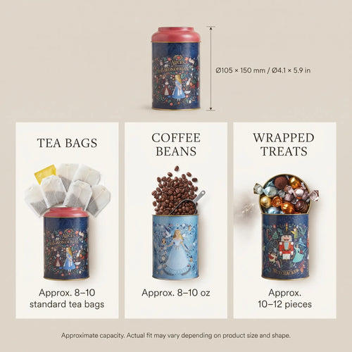 Maria Roma Tales Round Metal Storage Tin Set of 3