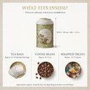 Maria Roma Forrest Round Metal Storage Tin Set of 3