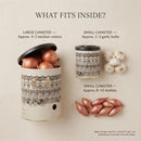 Maria Roma City Metal Vegetable Storage Set