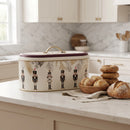 Maria Roma Feel Moods Happy Metal Bread Box, 7 L