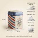 Maria Roma Post Sweet Square Metal Storage Tin, 1.4 L