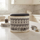 Maria Roma City Oval Metal Storage Tin, 1.4 L