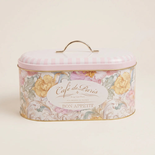 Maria Roma Decorative Metal Storage Tin, 5.5 L