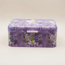 Maria Roma Flower Purple Metal Bread Box, 9 L