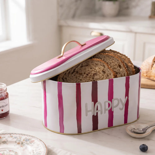 Maria Roma Aura Happy Metal Bread Box, 7 L