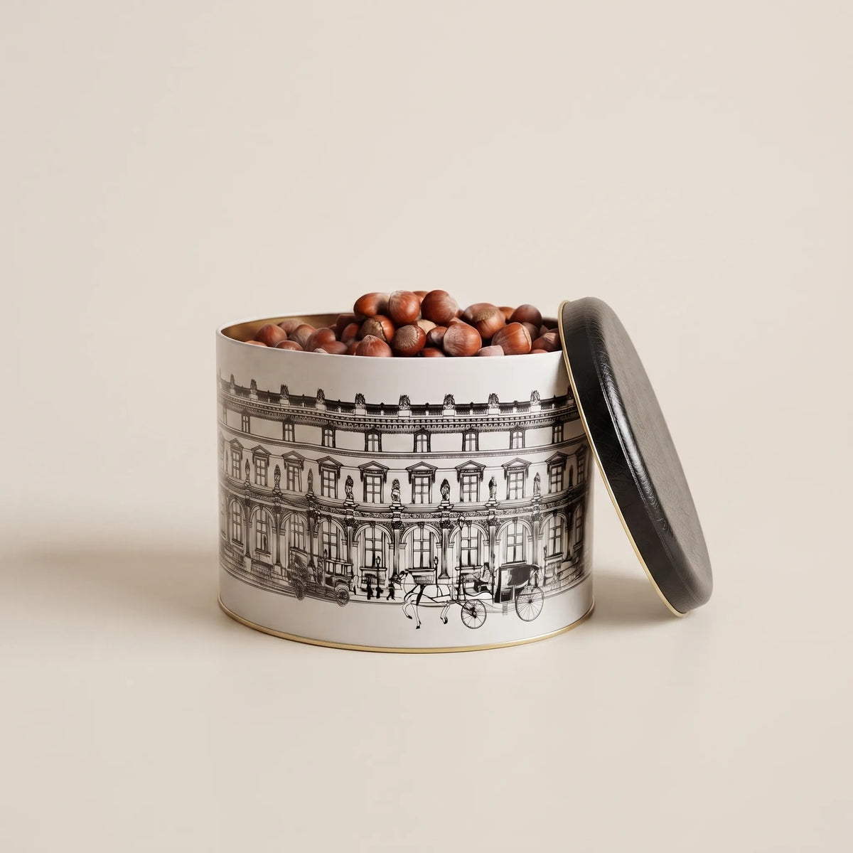 Maria Roma City Oval Metal Storage Tin, 1.4 L