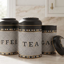 Maria Roma Mosaic Round Metal Storage Tin Set of 3