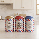 Maria Roma Post Round Metal Storage Tin Set of 3