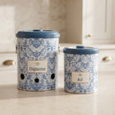Maria Roma Azulejos Metal Vegetable Storage Set