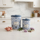 Maria Roma Azulejos Metal Vegetable Storage Set