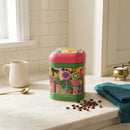 Maria Roma Sunflower Square Metal Coffee Storage Tin, 1.4 L
