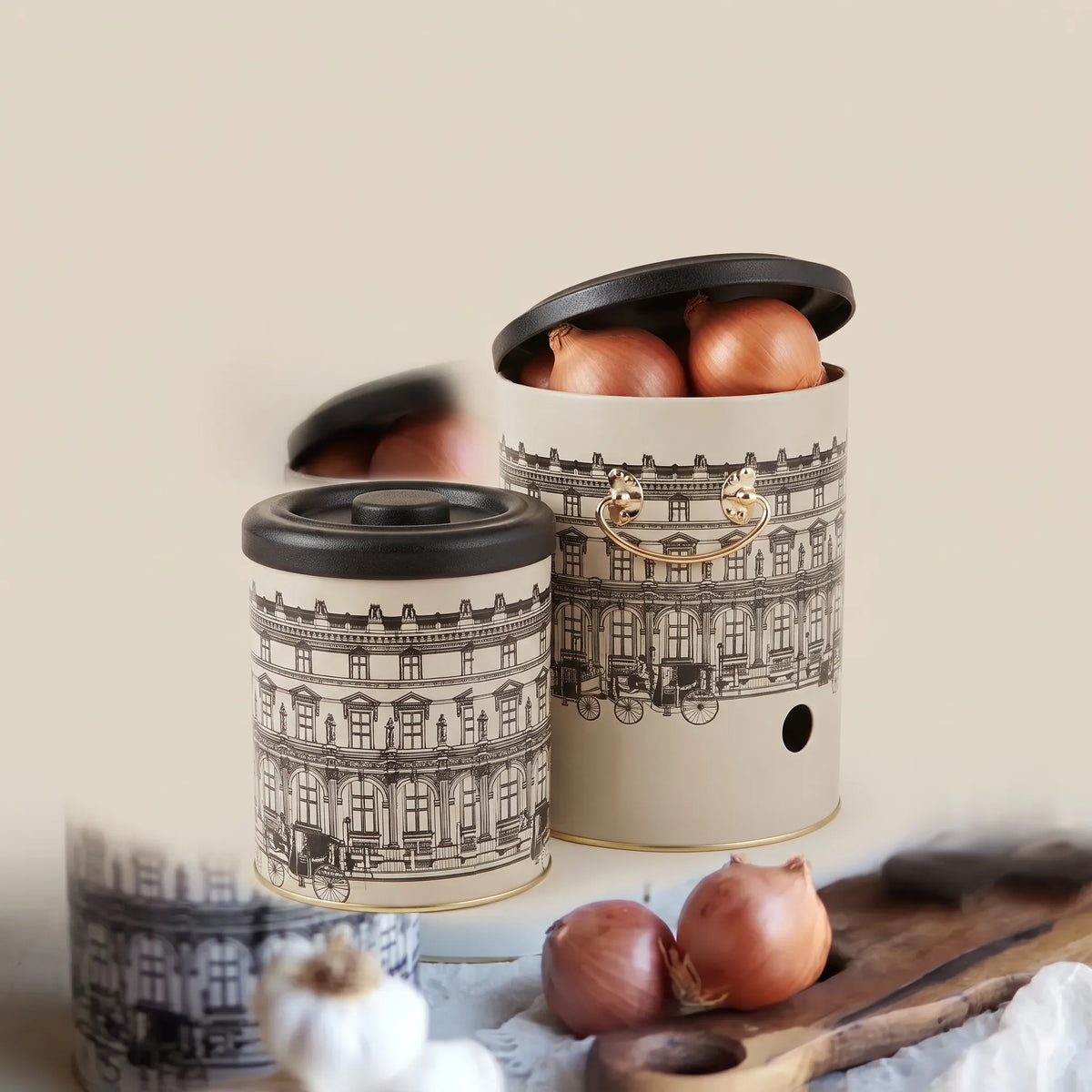 Maria Roma City Metal Vegetable Storage Set
